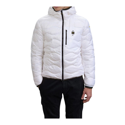 Piumino Uomo Wave con cappuccio, patch e passante logo